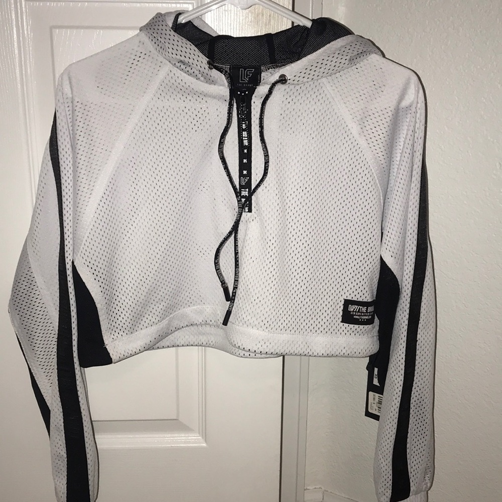 New With Tags!! The Brand LF cropped mesh hoodie